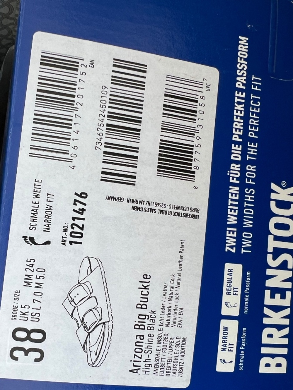 Arizona Big Buckle Birkenstock Black - Picture 4 of 4